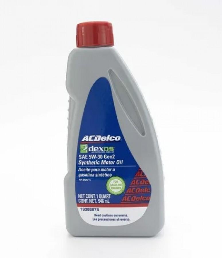 ACEITE ACDELCO SINTETICO SAE 5W-30 NET 946mL