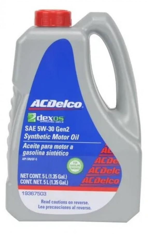 ACEITE ACDELCO SINTETICO SAE 5W-30 NET 5L
