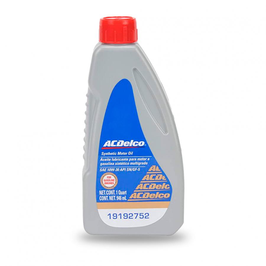 ACEITE ACDELCO SINTETICO SAE 10-W30 NET 946mL