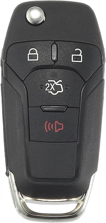 LLAVE CONTROL FORD FUSION 2013 - 2015 / 164-R7986 / N5F-A08TAA / 315Mhz / 4 BOTONES CAJUELA / ID49 / SIN LOGO