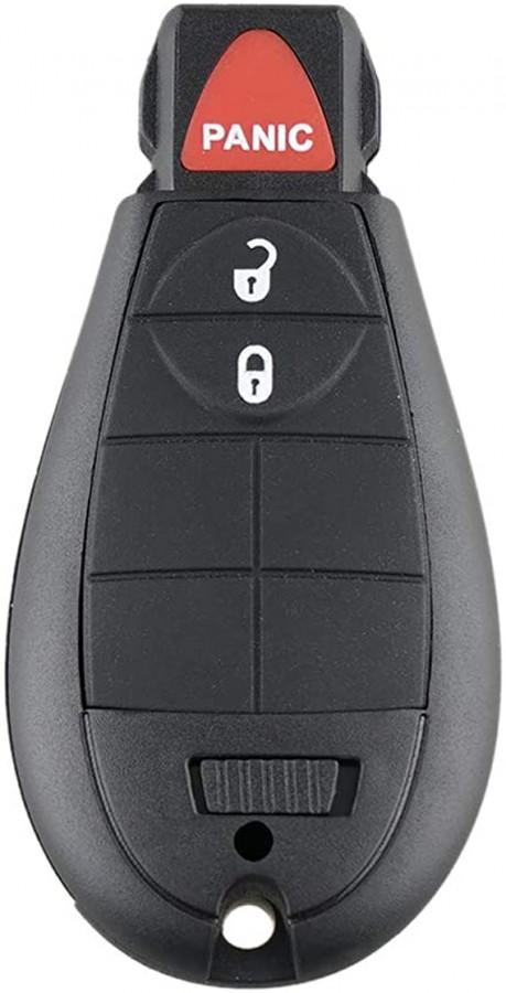 LLAVE FOBIK DODGE RAM 1500 2008 - 2012 / 68066875AA / IYZ-C01C / 434Mhz / 3 BOTONES / ID46 PCF7941 / SIN LOGO
