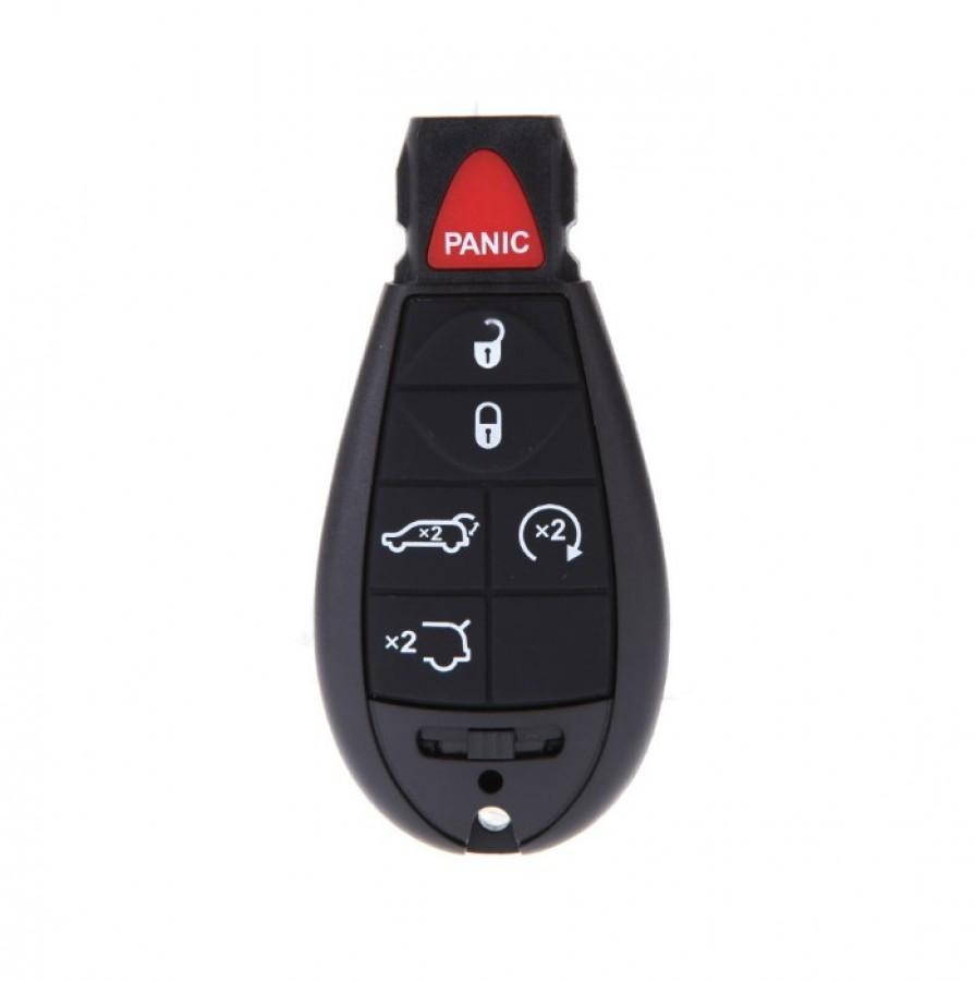 LLAVE FOBIK DODGE JOURNEY 2009 - 2012 / 05026197AD / M3N5WY783X / 434Mhz / 6 BOTONES CAJUELA Y ARRANQUE / ID46 chip PCF7941 / SIN LOGO