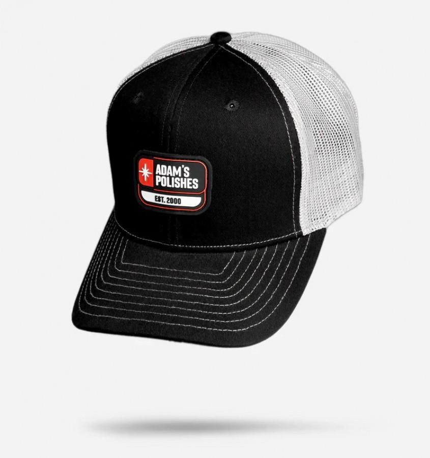 Adam's Shine Patch Black & Grey Mesh Trucker Hat