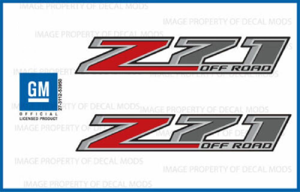 STICKER DECAL PAR Z71 CHEVROLET SILVERADO 2014-2017 ( Z71 ) REF: 22774901