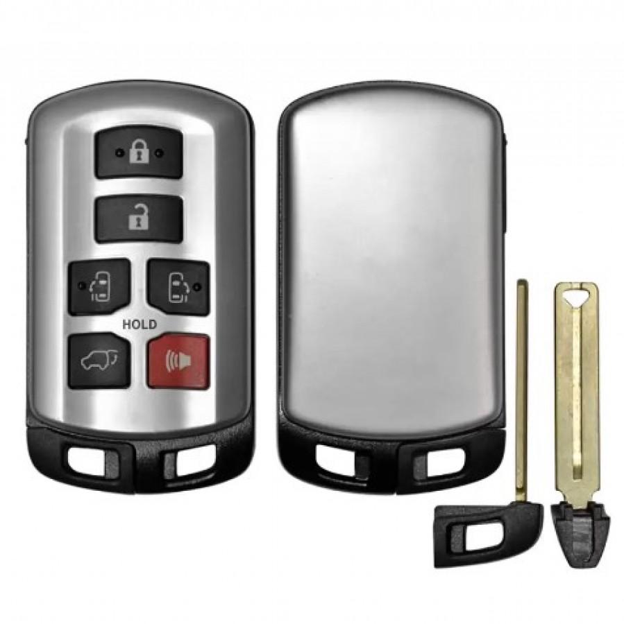 LLAVE PRECENCIA TOYOTA SIENNA 2011 - 2020 / 89904-08010 / HYQ14ADR / 315Mhz / 6 BOTONES PUERTAS Y CAJUELA / Board 5691 / SIN LOGO