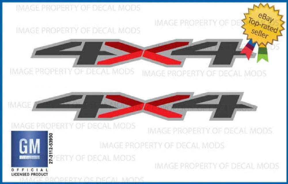 STICKER DECAL PAR 4X4 CHEVROLET SILVERADO 2019 - 2022 FG5A1 REF: 23400362