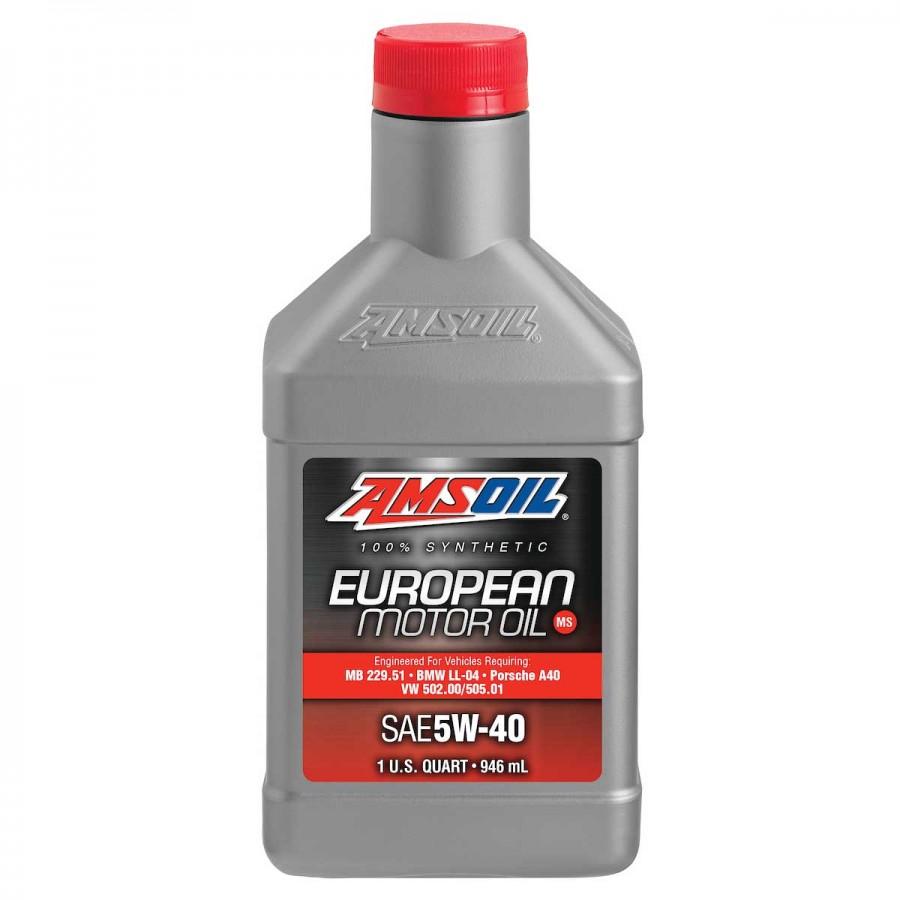 Aceite para Motor Amsoil Aplicación Europea MS SAE 5W-40 100% Sintetico Net 946mL AFLQT