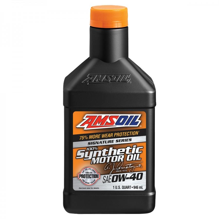 Aceite para Motor Amsoil Signature Series SAE 0W-40 100% Sintetico Net. 946mL AZFQT
