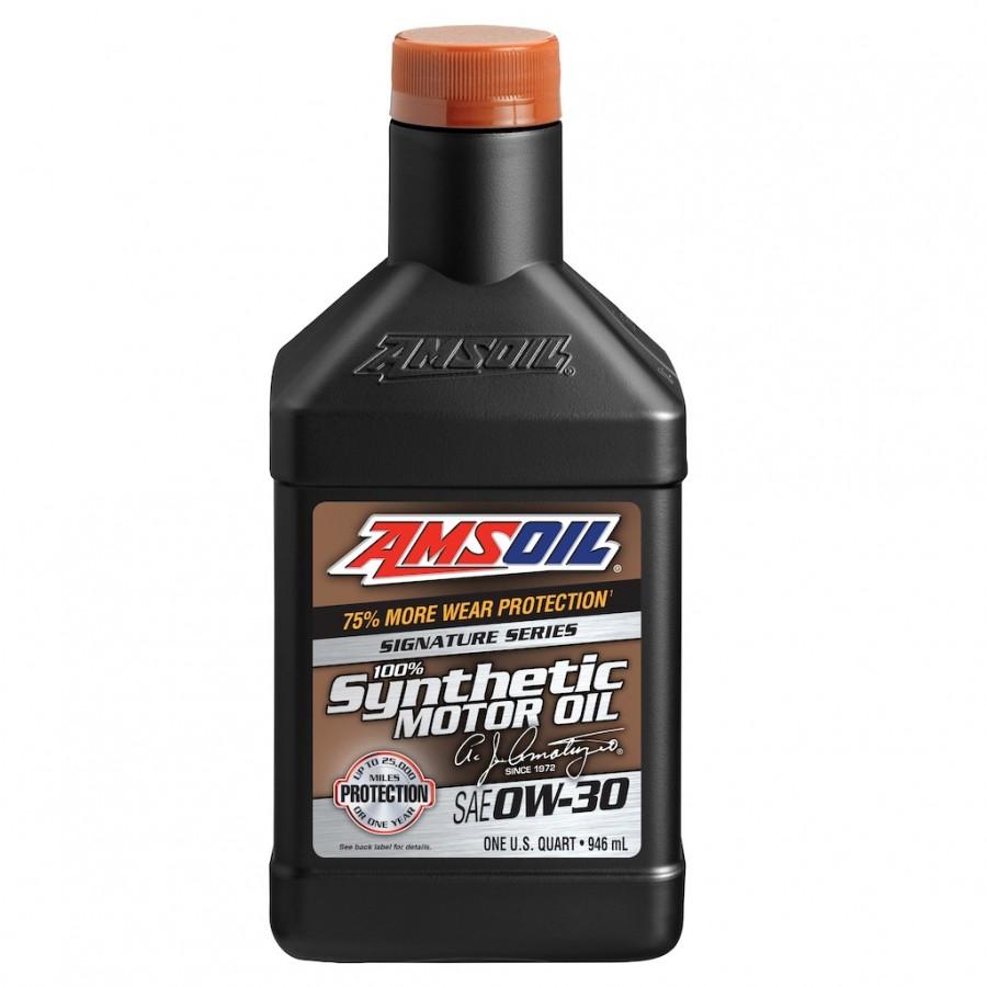 Aceite para Motor Amsoil Signature Series SAE 0W-30 100% Sintetico Net. 946mL AZOQT