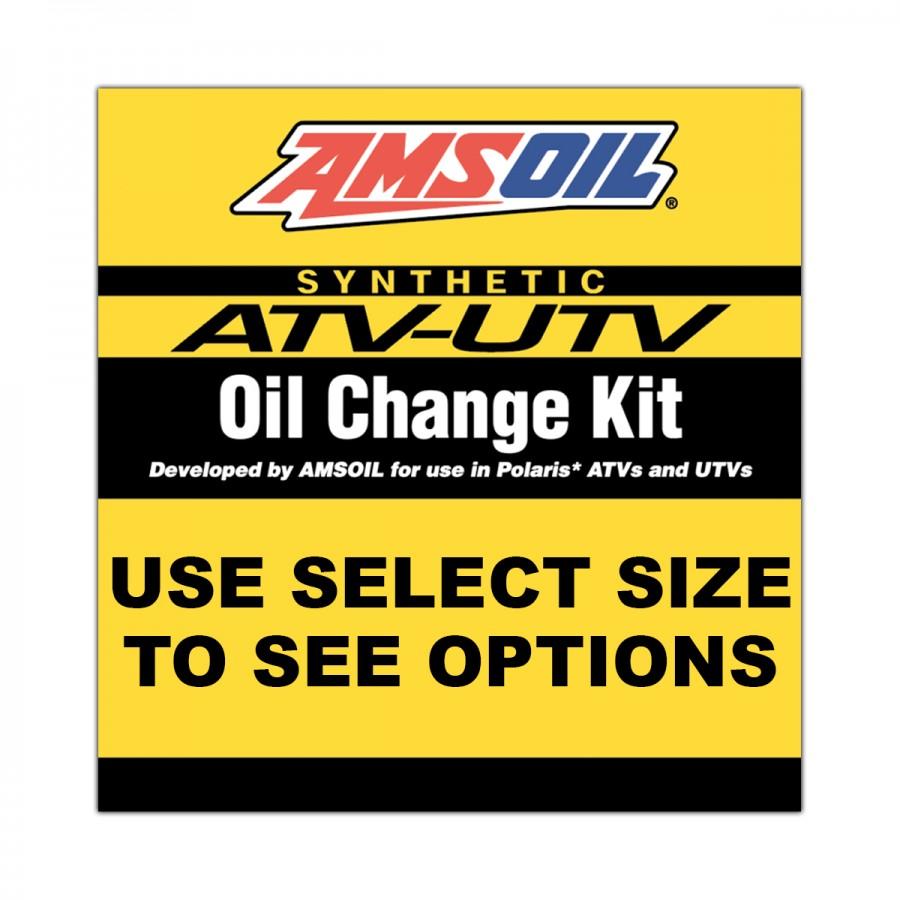 Kit Afinacion Polaris Amsoil ATV/UTV SAE 5W-50 100% Sintetico (2- 946mL / 1- 473mL / 1- Filtro) PK1