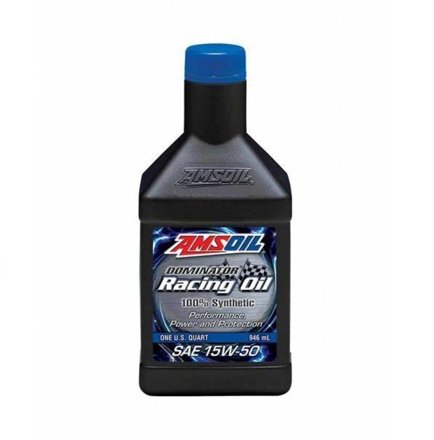 Aceite para Motor Amsoil Dominator Racing Oil SAE 15W-50 100% Sintetico Net 946mL RD50QT