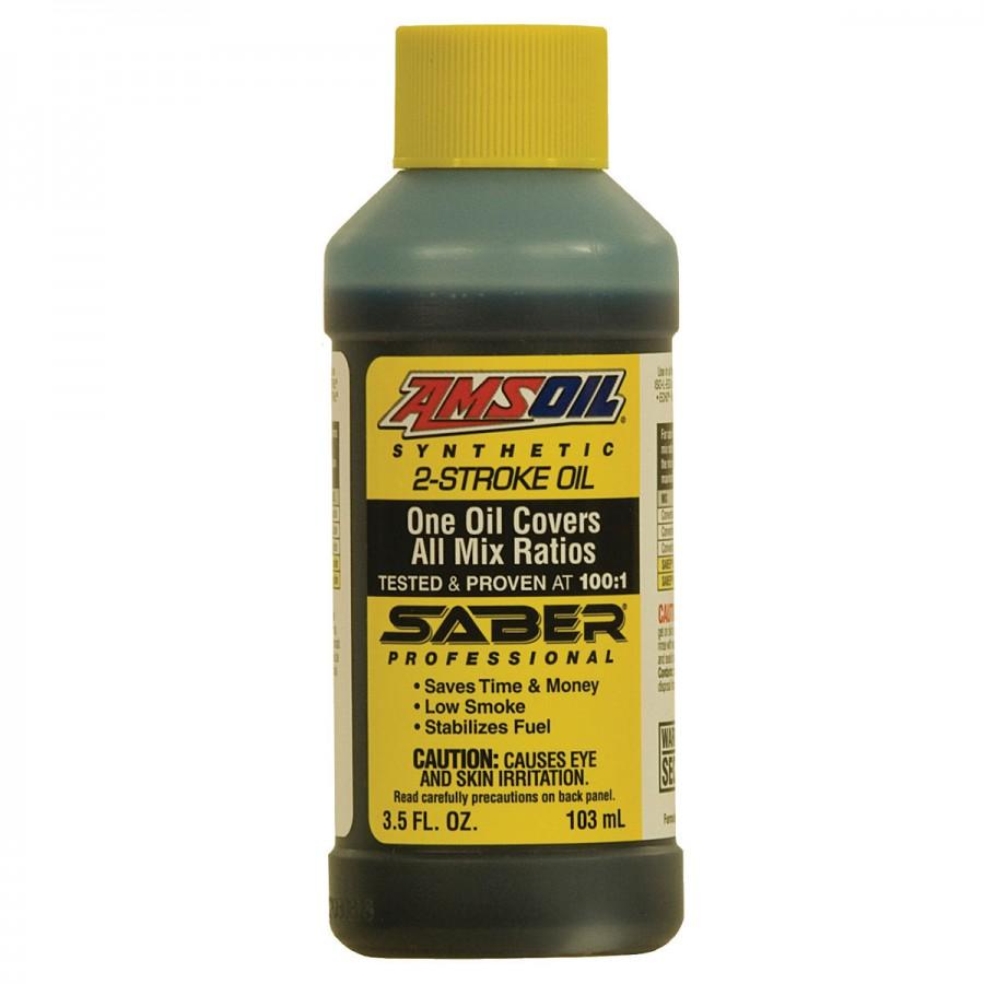 Aceite para 2-Tiempos Amsoil SABER Profesional 100:1 Pre-Mix 100% Sintetico Net 3.5oz / 103mL ATPBA
