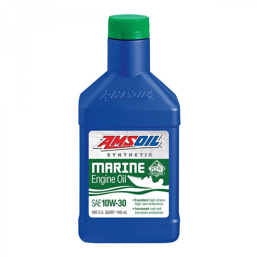 Aceite para Motor Amsoil Formula 4-Stroke Marine SAE 10W-30 100% Sintetico Net 946mL WCTQT