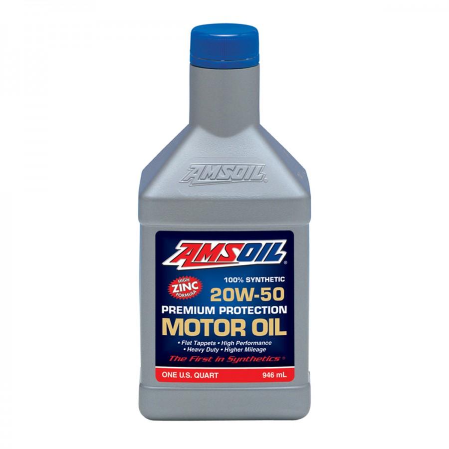 Aceite para Motor Amsoil Premium Premium Protection SAE 20W-50 100% Sintetico Net 946mL AROQT