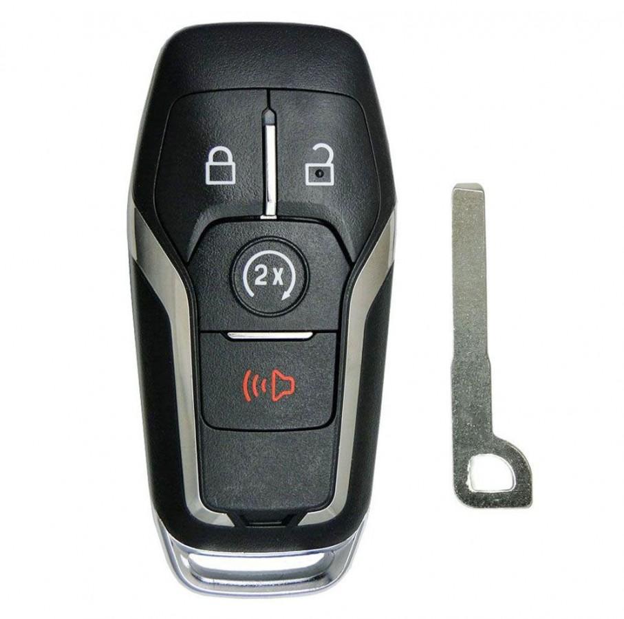 LLAVE CONTROL FORD F-150 2015 - 2021 / 164-R8134 / N5F-A08TDA / 902Mhz / 4 BOTONES ARRANCE / ID49 / SIN LOGO