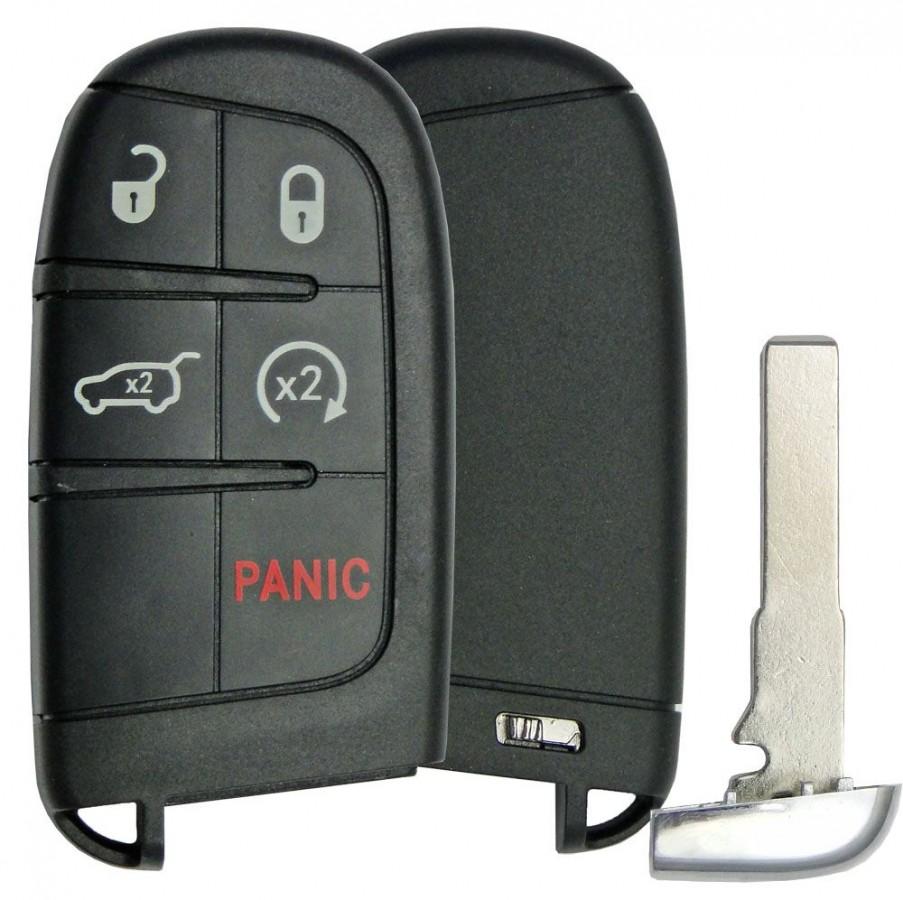 LLAVE-CONTROL M3N-40821302 4 BOTONES with panic 434mhz 46 chip PCF7953 HITAG 2