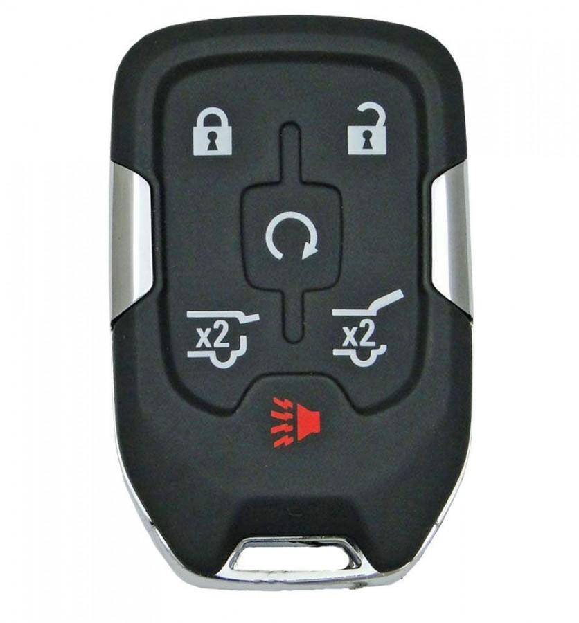 LLAVE PRECENCIA CHEVROLET SUBURBAN 2015-2020 / 13508282 / HYQ1EA, 2AOKM-G1EA / 433Mhz / 6 BOTONES ENCENDIDO CAJUELA / ID46 / SIN LOGO