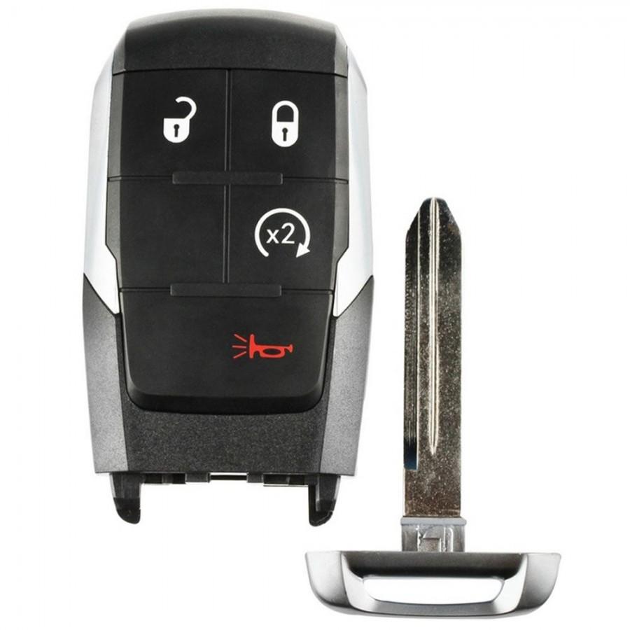 LLAVE CONTROL GQ4-76T 4-BOTONES 433Mhz 4A Chip PARA 2019-2021 Dodge Ram 2500 3500 4500 5500 68365327AB