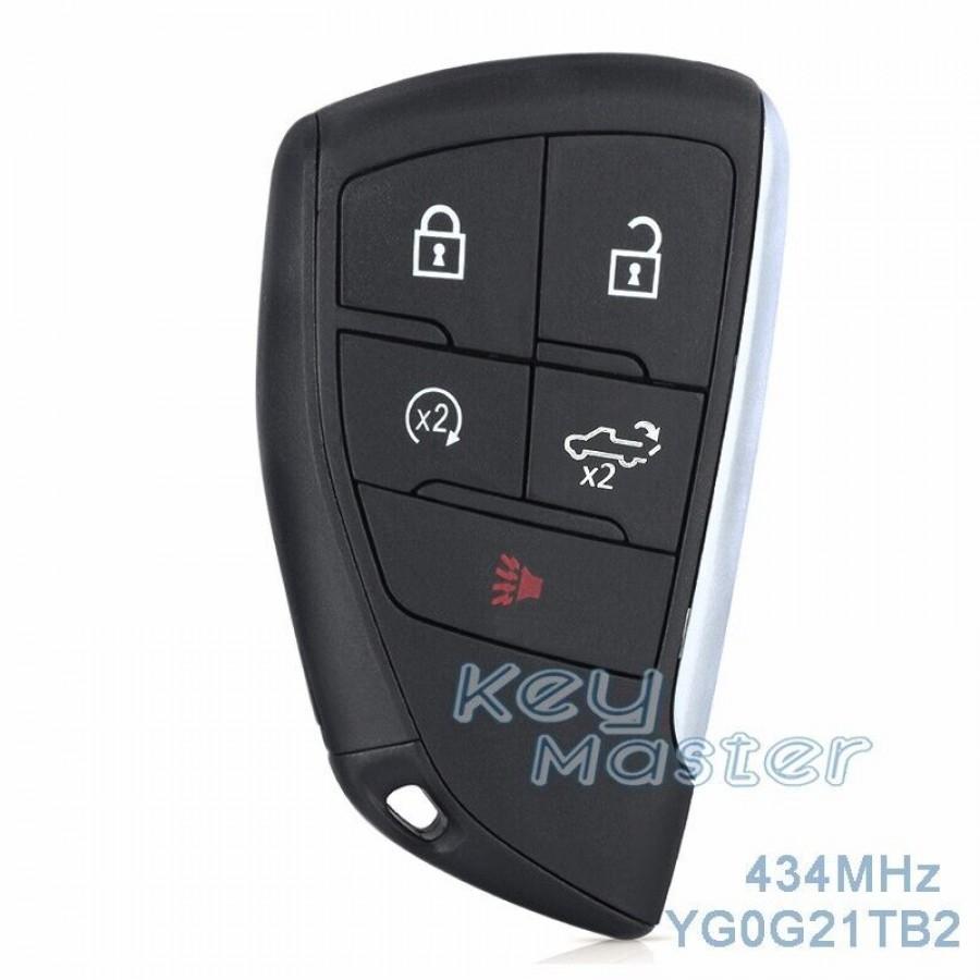 LLAVE PRECENCIA CHEVROLET SILVERADO 2020 - 2023 / 13548437 / YG0G21TB2 / 434Mhz / 5 BOTONES CJUELA / ID49 / SIN LOGO