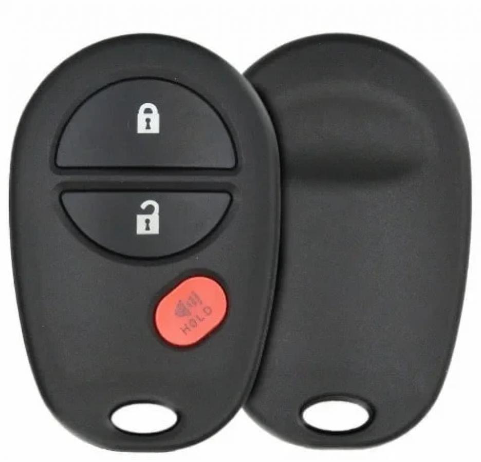 CASCARA LLAVE CONTROL MODIFICADO TOYOTA SEQUIOIA / 3 BOTONES / SIN LOGO