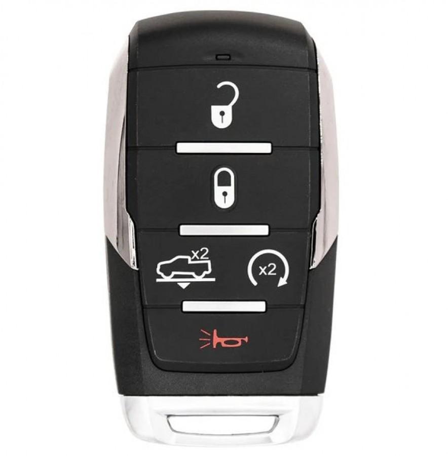 LLAVE CONTROL OHT-4882056 5-BOTONES AIRBAG 433Mhz 4A Chip PARA 2019-2021 Dodge Ram 2500 3500 4500 5500 68291690AD