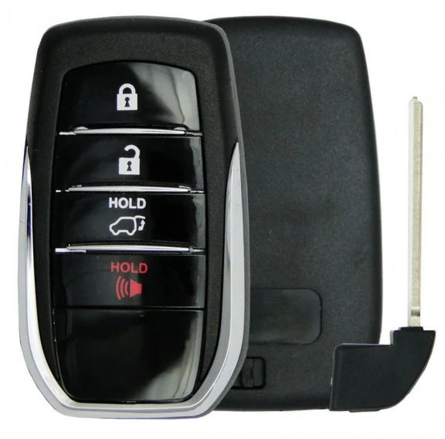 CASCARA LLAVE PRESENCIA / LAND CRUISER 2018-2019 / 4 BOTONES CAJUELA / NO LOGO | PN 89904-60M80