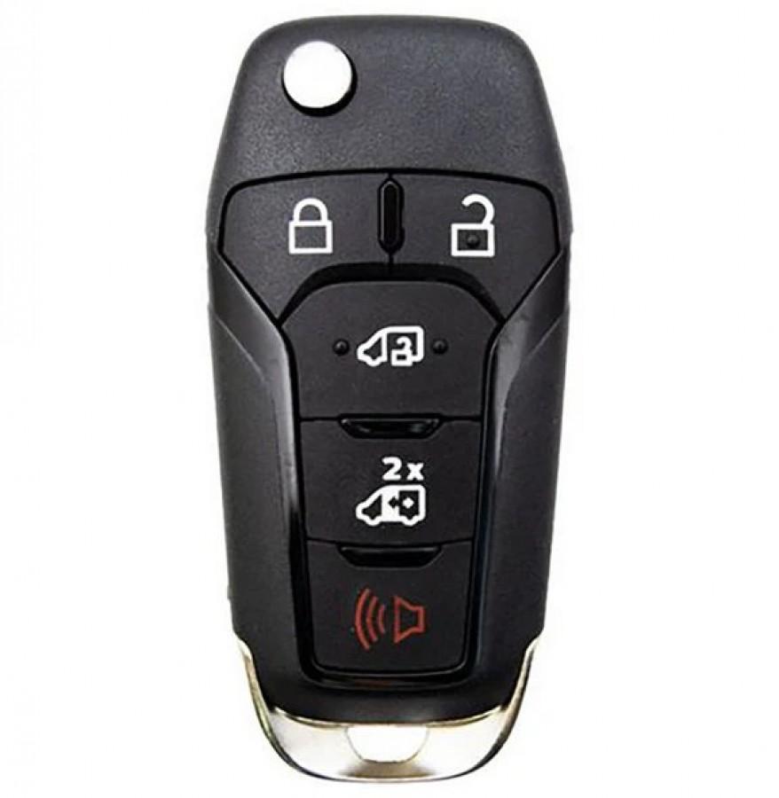 LLAVE CONTROL FORD TRANSIT 2019 - 2022 / 164-R8255 / N5F-A08TAA / 315Mhz / 5 BOTONES PUERTAS / ID49 / SIN LOGO