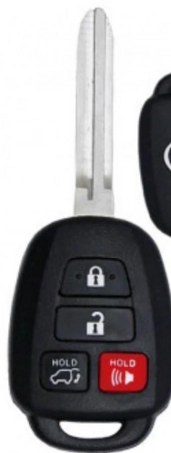 LLAVE CONTROL Toyota Corolla 2014-2019 / 4 BOTONES / 314mhz/HYQ12BEL, 89070-02880, 89070-02880 / SIN LOGO