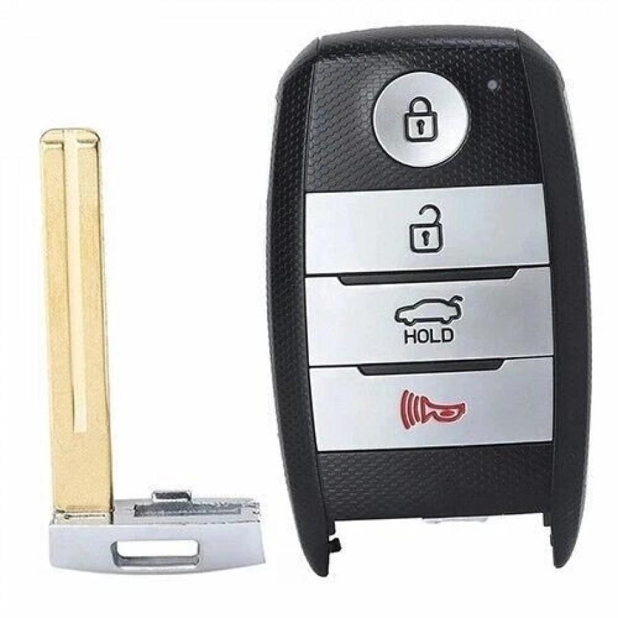 LLAVE CONTROL DE PRESENCIA 2014-2015 Kia Optima FCC / 4 BOTONES / 433.9MHz /ID46 chip / SY5XMFNA433, 95440-2T500,8325A-XMFNA433 / SIN LOGO