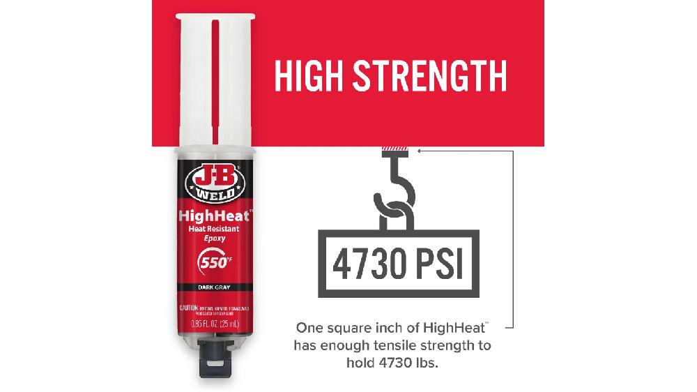 JB Weld Jeringa Epoxi Resistente Al Calor Net 25 mL
