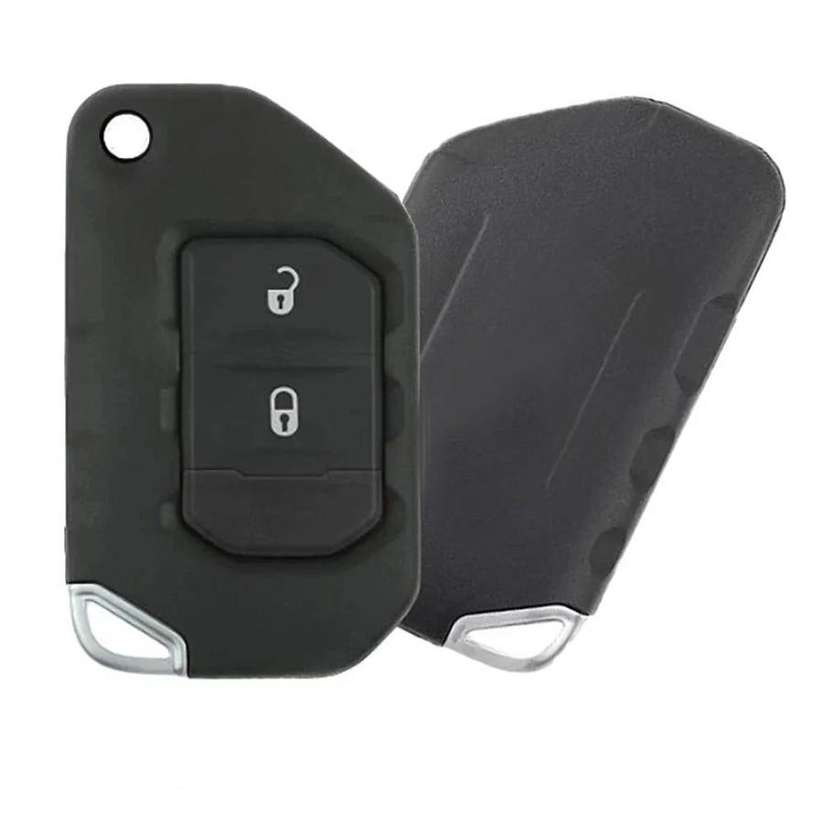 LLAVE CONTROL 2018-2021 Jeep Wrangler / 2 BOTONES / 433mhz/4A / OHT1130261,5461A-1130261, 68416786AB / SIN LOGO