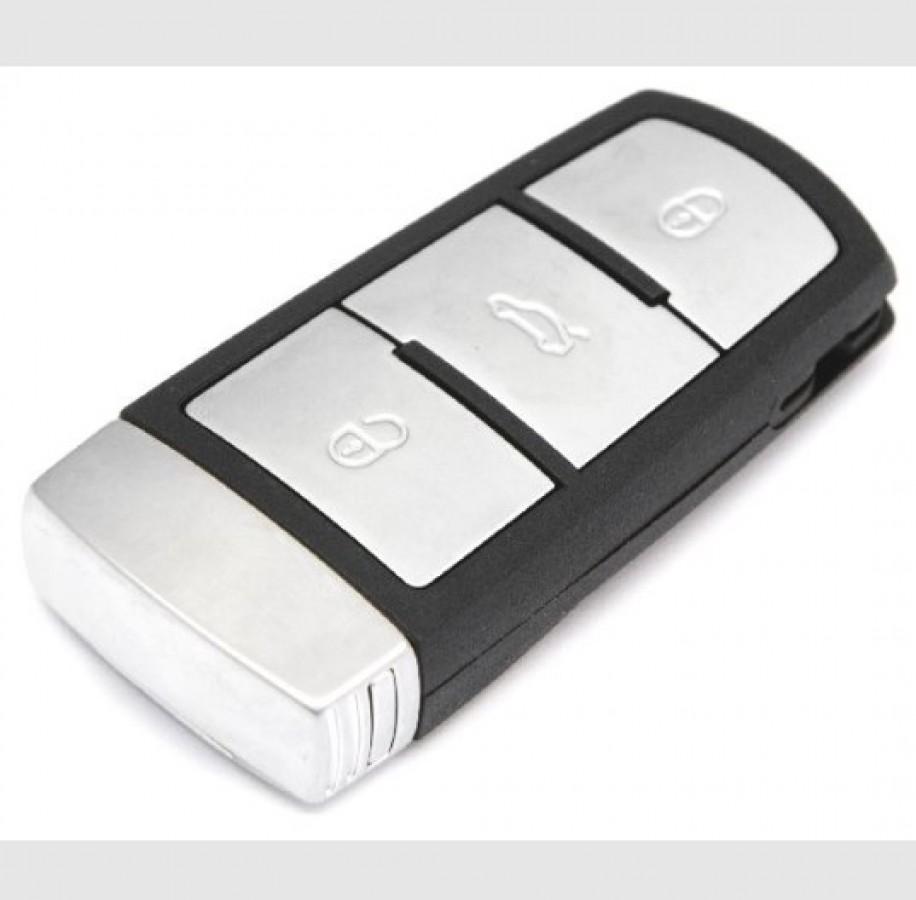 LLAVE CONTROL 2005-2017 VW CC Passat / 3 BOTONES / 433Mhz/ID46 PCF7936 / 3C0 959 752 BG, 019629176911 / SIN LOGO