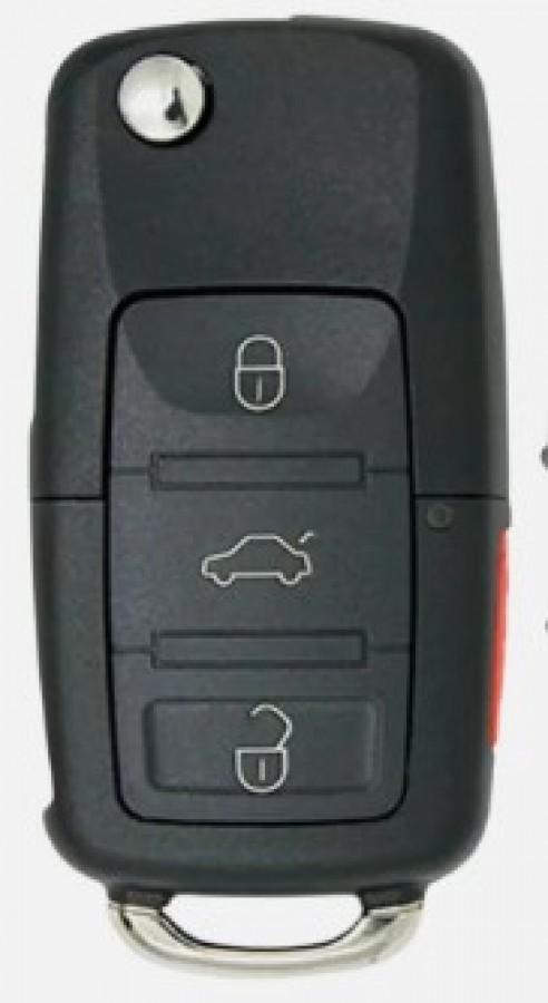 LLAVE CONTROL VW Touareg 2006 2007 2008 / 3 BOTONES / 315Mhz /Keyless key / ID46 / 3D0959753AA,5WY45033 / SIN LOGO