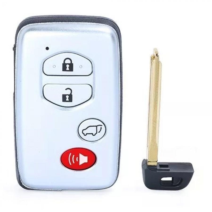 CASCARA LLAVE CONTROL DE PRESENCIA Toyota Venza 2010-2016 / 4 BOTONES /HYQ14ACX,89904-0T020 / SIN LOGO