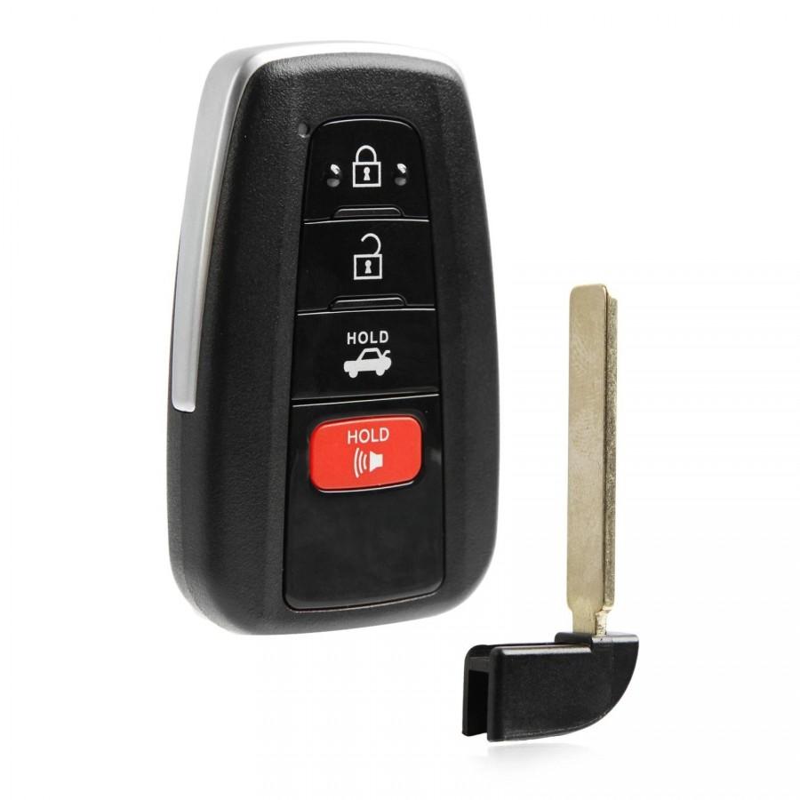 LLAVE CONTROL DE PRESENCIA 2019-2021 Toyota Corolla / 4 BOTONES / 312/314Mhz /Non-Keyless/ HYQ14FBN,8990H-02030, 8990H02030, 8990H-12010, 8990H12010, 1551A-14FBN / SIN LOGO