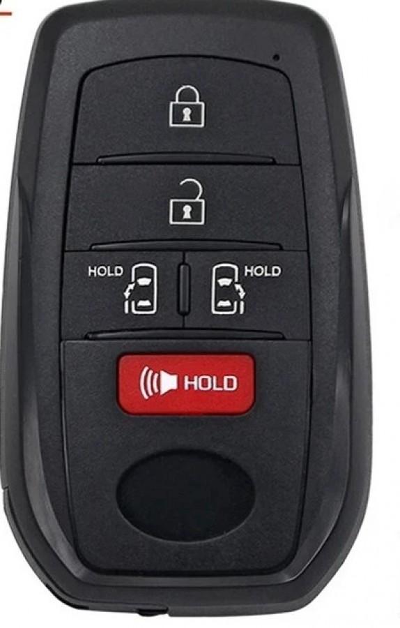 LLAVE CONTROL DE PRESENCIA 2021-2022 Toyota Sienna / 5 BOTONES / 314.3mhz/HYQ14FBX,1551A-14FBX,8990H-08020 / SIN LOGO
