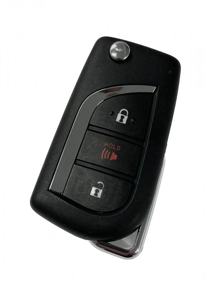 LLAVE CONTROL Toyota RAV4 2019-2021 / 3 BOTONES / 315mhz/H Chip / GQ4-73T, 89070-0R300 / SIN LOGO