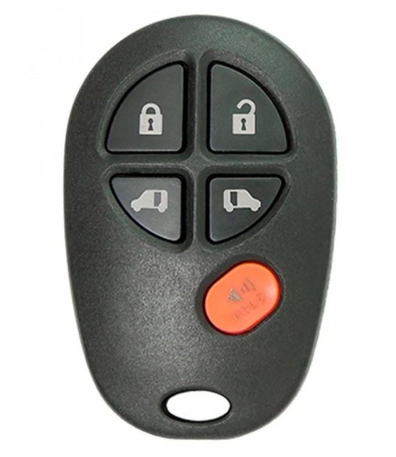 CASCARA LLAVE CONTROL PRESENCIA Toyota Sequoia / 5 BOTONES /GQ43VT20T / SIN LOGO