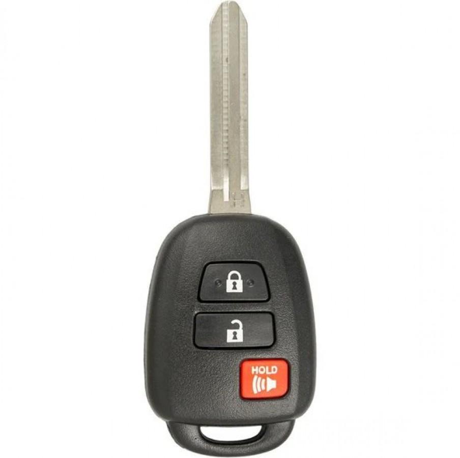 LLAVE CONTROL Toyota RAV4 Highlander Squeoia Tundra Tacoma 2014-2019 / 3 BOTONES / 314.4mhz / NO chip / GQ4-52T ,89070-0R120 / SIN LOGO