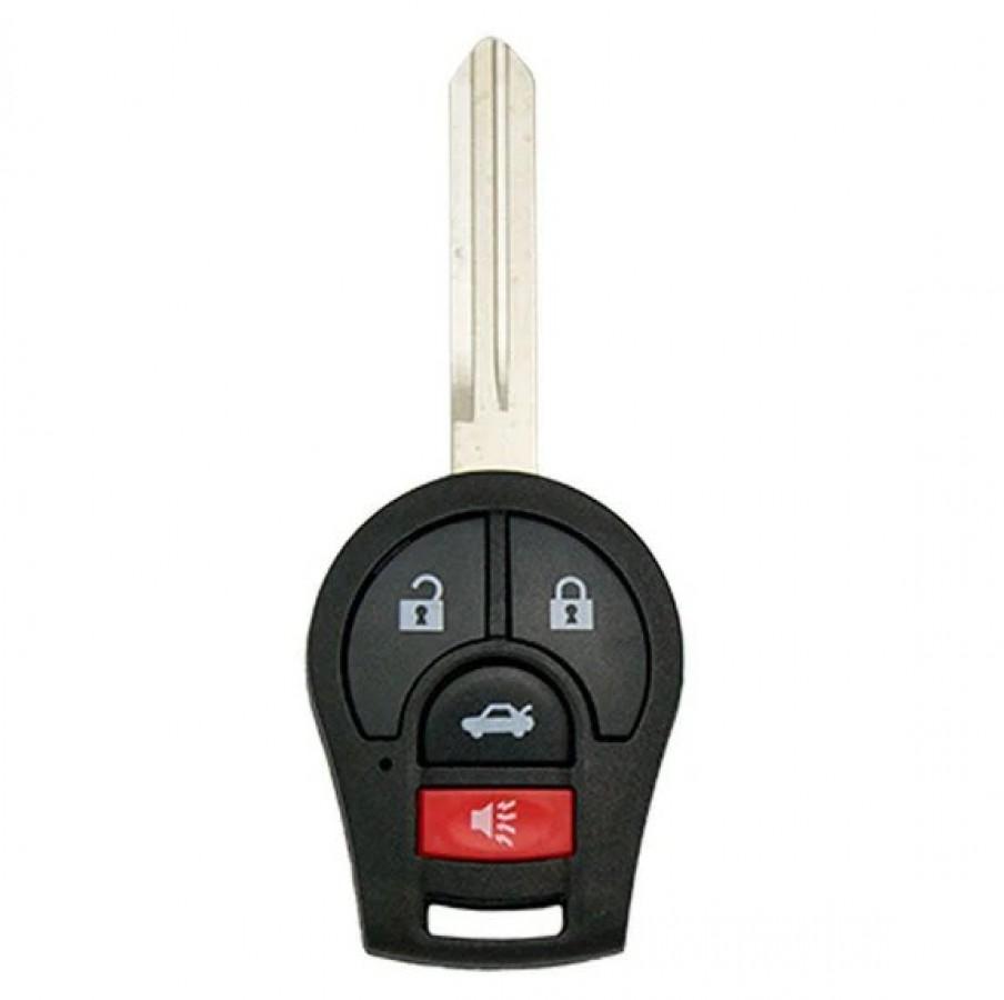 LLAVE CONTROL DE PRESENCIA Nissan Sentra 370Z Cube 2005-2015 / 4 BOTONES / 315mhz /46 chip / H0561-3AA0B, CWTWB1U751, 1788D-WB1U751 / SIN LOGO