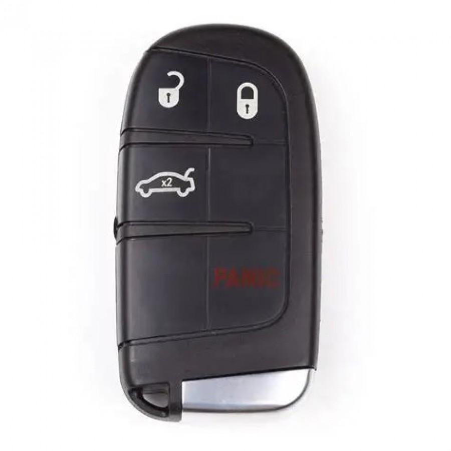 CASCARA LLAVE CONTROL DE PRESENCIA Chrysler Dodge Jeep 2013-2018 / 4 BOTONES / GQ4-54T, / SIN LOGO