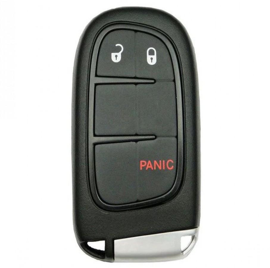 CASCARA LLAVE CONTROL DE PRESENCIA Chrysler Jeep Dodge Ram 1500 2500 3500 4500 2014 2015 / 3 BOTONES / GQ4-54T, 68159657 / SIN LOGO