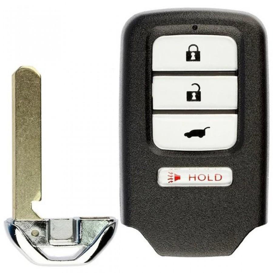 LLAVE CONTROL DE PRESENCIA 2016-2021 Honda HR-V Fit / 4 BOTONES / 313.8mhz/ID47 Chip / 72147-T7S-A01, KR5V1X / SIN LOGO