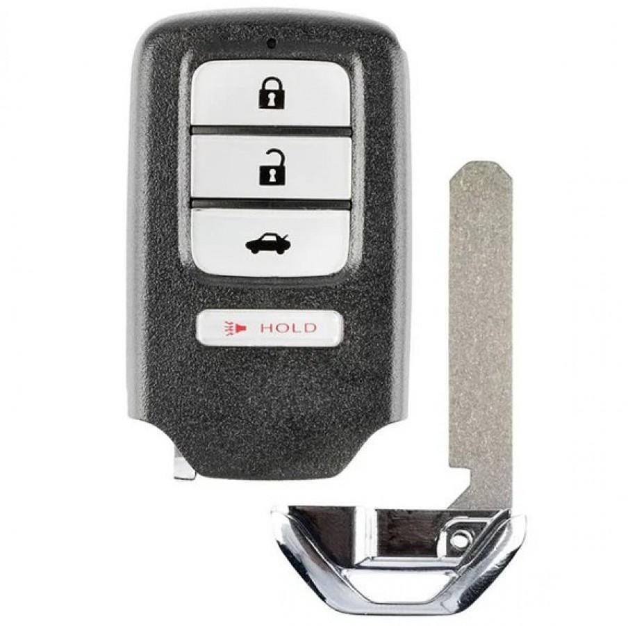 LLAVE CONTROL DE PRESENCIA Honda Civic 2017-2020 / 4 BOTONES / 434mhz /47 Chip / KR5V1X, 72147-TBA-A01, 72147-TBA-A02, 7812D-V2X / SIN LOGO