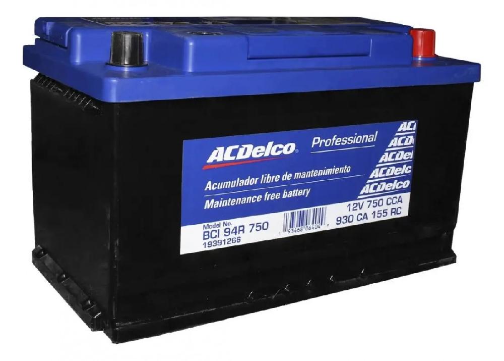 ACUMULADOR ACDELCO 94R 12V 750CCA 19391266