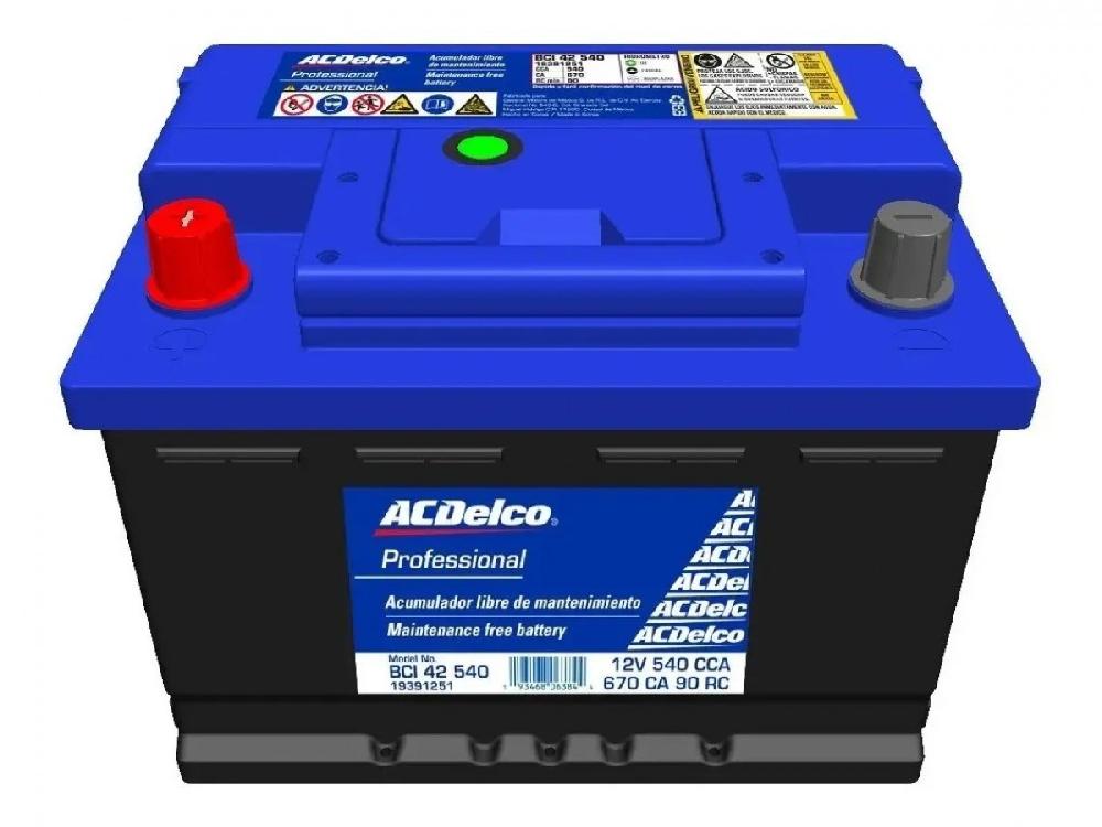 ACUMULADOR ACDELCO 42 12V 540CCA 19391251