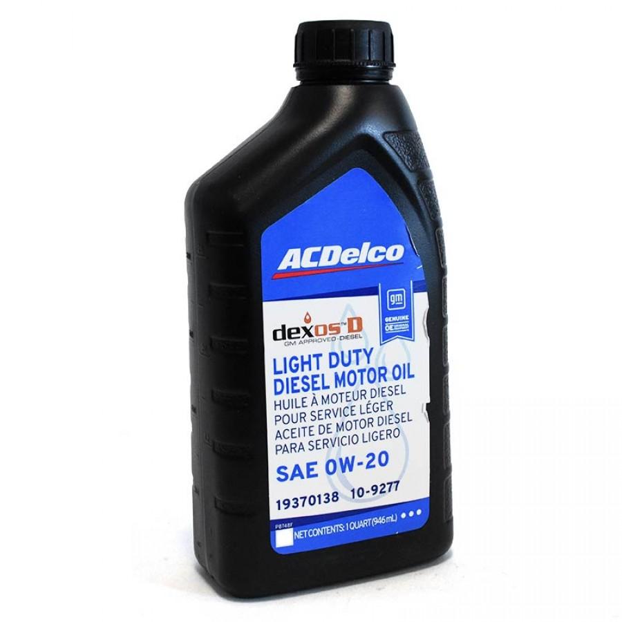 ACEITE ACDELCO DEXOS D 109277 SINTETICO SAE 0W-20 NET 946mL