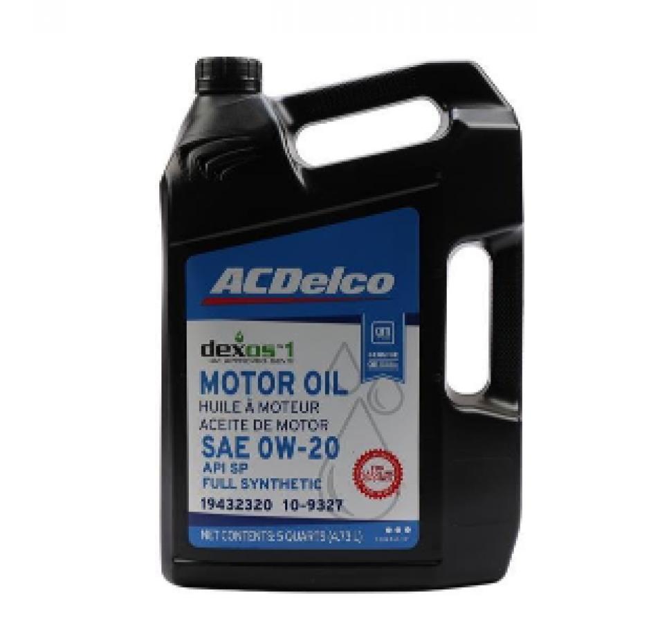 Aceite para Motor Acdelco SAE 0W-20 dexos 1 100% Sintetico Net 4.73L 19432320 / 10-9327
