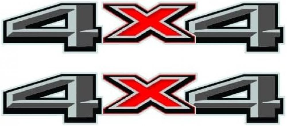 STICKER DECAL PAR 4X4 FORD F-150 F-250 F-350 RED BORDER X