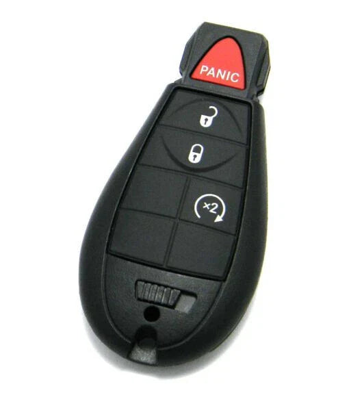 Llave Control Fobik 2008-2017 Chrysler Town & Country 300 Dodge Challenger / 4 Botones / 434Mhz/46 Chip / M3N5Wy783X, Iyz-C01C, 267F-5Wy783X, 2701A-C01C / Sin Logo